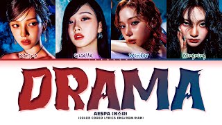 aespa 에스파 Drama Lyrics Color Coded Lyrics [upl. by Desiree]