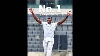 Kagiso Rabada The No1 Test Bowler 💥💥 rabada southafrica testcricket iccranking [upl. by Brocklin431]