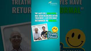 My lazy eye has been resolved after treatment shorts amblyopia treatment narayananethralaya [upl. by Turtle]