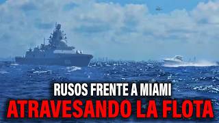 Increible Cruzamos Los Barcos Rusos de guerra frente a Miami [upl. by Lucier]