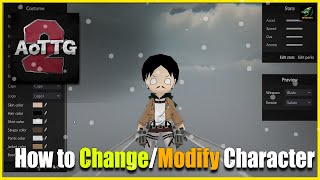 AOTTG2 How to Change and Customize Your Character [upl. by Niwdog]