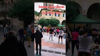 Monterosso Italy Dancing to Michael Jackson Thriller celebrity travel italytourism monterosso [upl. by Jacobson414]