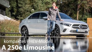 2019 MercedesBenz A 250e Limousine Fahrbericht  der kompakte Plugin Hybrid im Test  Autophorie [upl. by Radmen]