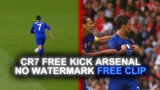 CRISTIANO RONALDO FREE KICK VS ARSENAL CLIP FOR EDIT  HD [upl. by Dyanna]