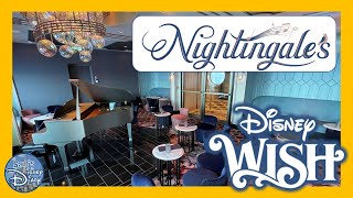 Nightingales Piano Bar aboard the Disney Wish  Disney Cruise Lines [upl. by Bone]