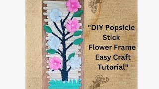 Creative Popsicle Stick Wall Art  StepbyStep Guide [upl. by Higley]