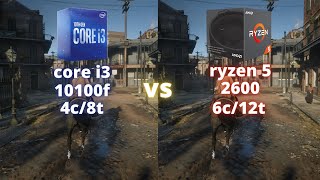 i3 10100f vs ryzen 5 2600 in 9 games  Which One You Should Buy [upl. by Tamis]