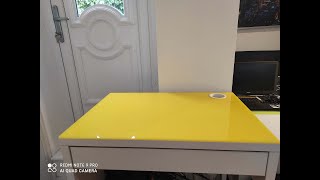 Hacking An Ikea Micke Desk With Gloss Acrylic Cover [upl. by Nidnarb]