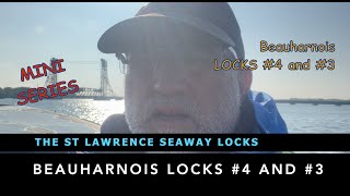 Transiting Beauharnois Locks 4 and 3 by Small Sailboat the St Lawrence Seaway Montreal [upl. by Mikaela734]