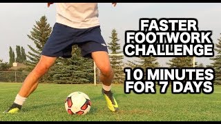 How to improve your footwork in soccer  10 Soccer drills for faster soccer footwork [upl. by Selrac190]