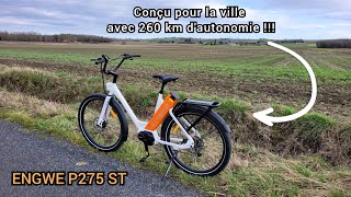 Un Vélo conçu pour la ville avec 260 km dautonomie  ENGWE P275 ST vanlife [upl. by Nnylrefinnej]