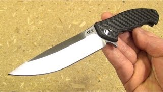 Zero Tolerance 0452CF Flipper Folding Knife Review [upl. by Anyel]