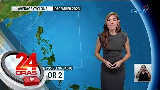 1 o 2 bagyo ang posibleng mabuo sa loob ng PAR ngayong Disyembre — PAGASA  Weather  24 Oras [upl. by Onitram]