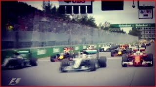 F1 2016  Canadian Grand Prix Race Start  Vettel Magnificent Start [upl. by Kraul263]