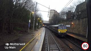 West Coast Main Line Drivers Eye View Glasgow Central to Manchester Airport [upl. by Odo]