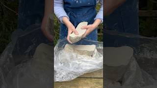 Rehydrating a big block of dry pottery clay [upl. by Sonitnatsnok]