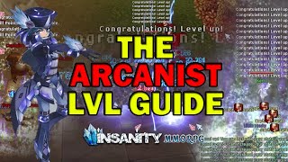 Arcanist FAST Leveling Guide  Insanity Flyff [upl. by Jammal]