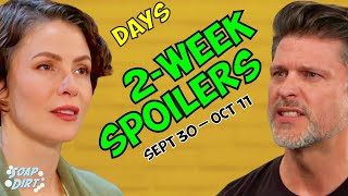 Days of our Lives 2Week Spoilers Sept 30Oct 11 Sarah’s Twisted Shot  Eric Fights daysofourlives [upl. by Yxor]