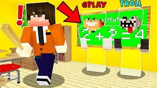 GPLAY TROLLUJE NAUCZYCIELA W SZKOLE W MINECRAFT [upl. by Nueormahc]