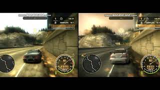 MercedesBenz SL 65 AMG VS MercedesBenz CLK 500 quotKazequot revenge run  2 in 1 speedtrap in NFSMW2005 [upl. by Prader]