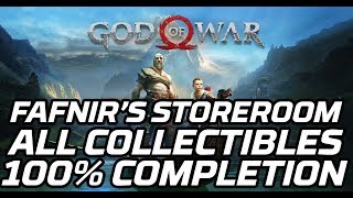 God of War Fafnirs Storeroom  All Collectibles Artefacts Chests Ravens Favour [upl. by Chiquia]