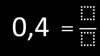 Converter 04 em fração  número decimal em fração decimais em frações [upl. by Synn253]