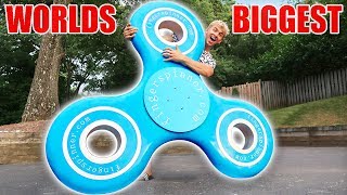 WORLDS BIGGEST FIDGET SPINNER [upl. by Ilwain913]