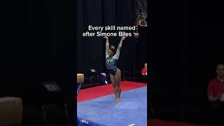 all of simone biles skills 🤯🐐  gymnastics shorts [upl. by Kendry674]