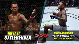 Israel Adesanya  Career Finishes  MMA and Kickboxing   Israel Adesanya Highlights [upl. by Dibri]