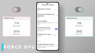 Force GPU Rendering In Android amp Disable HW overlays amp Boost Performance amp Battery amp Gaming [upl. by Llimaj]