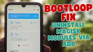 Magisk Module Bootloop Fix With USB Debugging Enabled [upl. by Torrlow205]