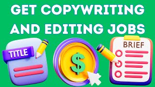 Best Tips on How to Get Copywriting and Editing Jobs কপিরাইটিং r এডিটিং জব করে কিভাবে ইনকাম করা যায় [upl. by Ahtel663]