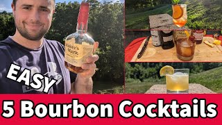 5 Easy Bourbon Cocktails to Make at Home [upl. by Ariew]