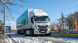 Smartroad Gotland wireless charging of a 40 ton electric truck [upl. by Fennessy]