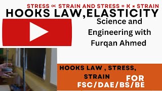 GCSE Physics  Elasticity spring constant and Hookes Law [upl. by Euqirat]