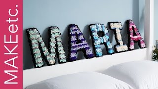 How to make Rag Rug Letters  Beginners rag rug tutorial with Elspeth Jackson [upl. by Nyrehtak149]