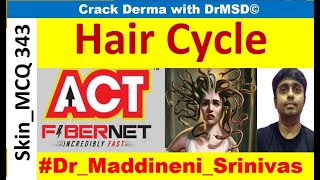 HAIR CYCLE  Anagen  Catagen  Telogen  Growth rate  Hair Growth  Effluvium  Involution phase [upl. by Sosthena]