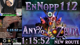 The Legend of Zelda Majoras Mask Any Speedrun 11552 NEW Route [upl. by Hgielrebmik643]