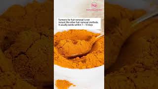 Bye Bye facial Hair  Turmeric hair removal shorts shortsyoutube [upl. by Ahsyia]