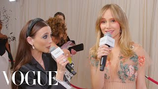 Suki Waterhouse Loves Dressing Up For Special Moments  Met Gala 2023 With Emma Chamberlain  Vogue [upl. by Lennej]