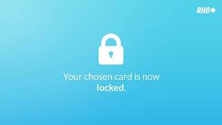 RHB Online Banking  Temporary Lock Card Feature [upl. by Eiblehs836]