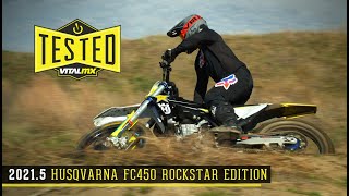 Bike Test 20215 HUSQVARNA FC450 ROCKSTAR EDITION Review [upl. by Aseek161]