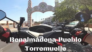 Benalmádena Pueblo Spain  Down to the beaches Torremuelle and back [upl. by Avehs]