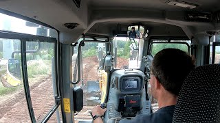 Liebherr RP 726 Humusabschieben GoPro  Cabview [upl. by Vallonia]