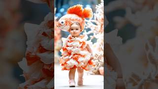 Cute Little Models in a Fun Fashion Show  Baby Ramp Walk shorts fashion viral [upl. by Neirol]