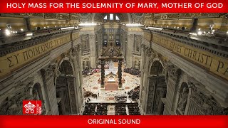 1 January 2024 Holy Mass for the Solemnity of Mary Mother of God  Pope Francis [upl. by Ratcliffe8]