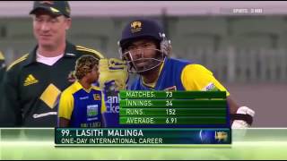 Lasith Malinga Incredible innings  best match in historylasith malinga batting incredible [upl. by Chip480]