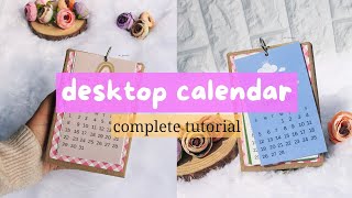 Mini desktop calendar for 2023 handmade calendar tutorial malayalam  art gossips [upl. by Sumetra]