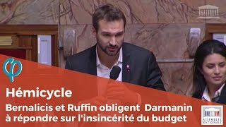 Ugo Bernalicis et François Ruffin obligent G Darmanin à répondre sur linsincérité du budget 2018 [upl. by Aikmat182]