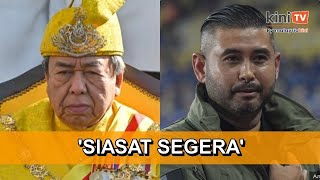 Sultan Selangor TMJ kecam serangan asid terhadap Faisal Halim [upl. by Elleniad329]